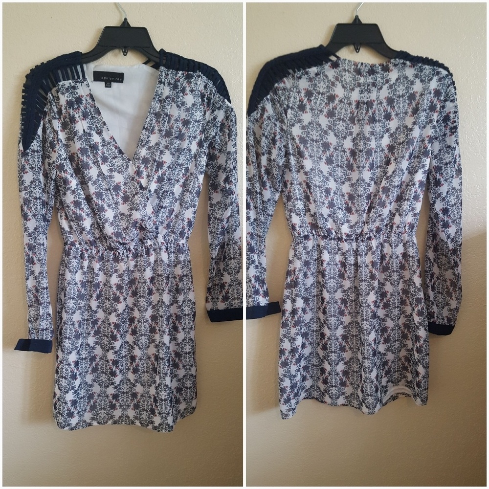 Long sleeve floral dress